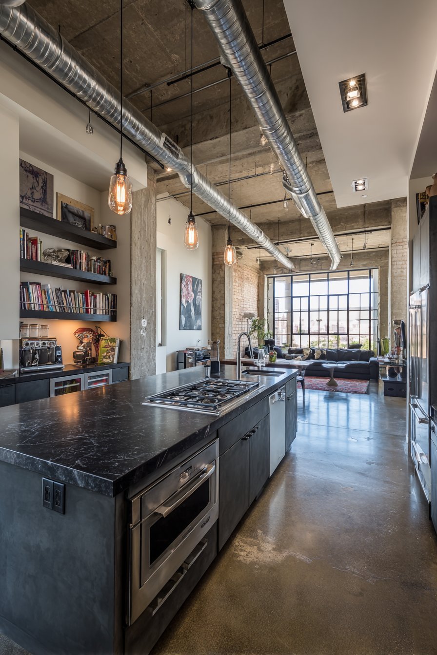 Industrial Modern Dark Grey