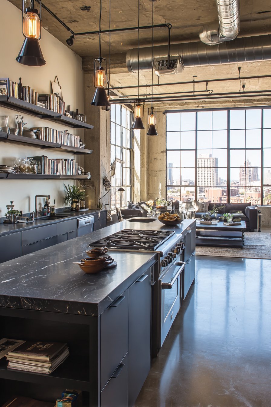 Industrial Modern Dark Grey