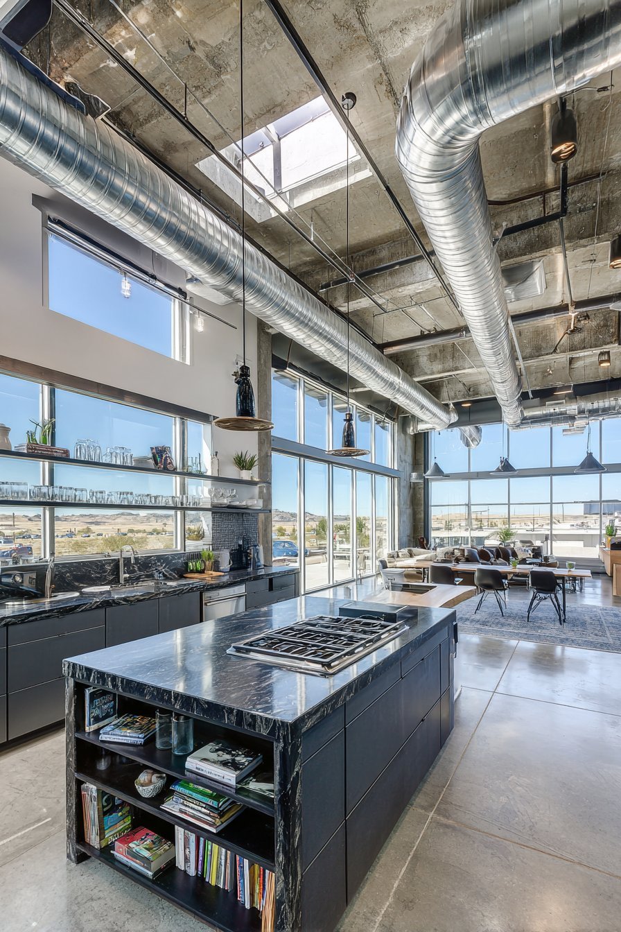 Industrial Modern Dark Grey