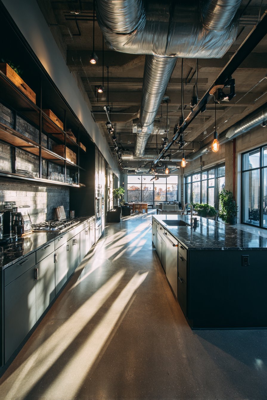 Industrial Modern Dark Grey