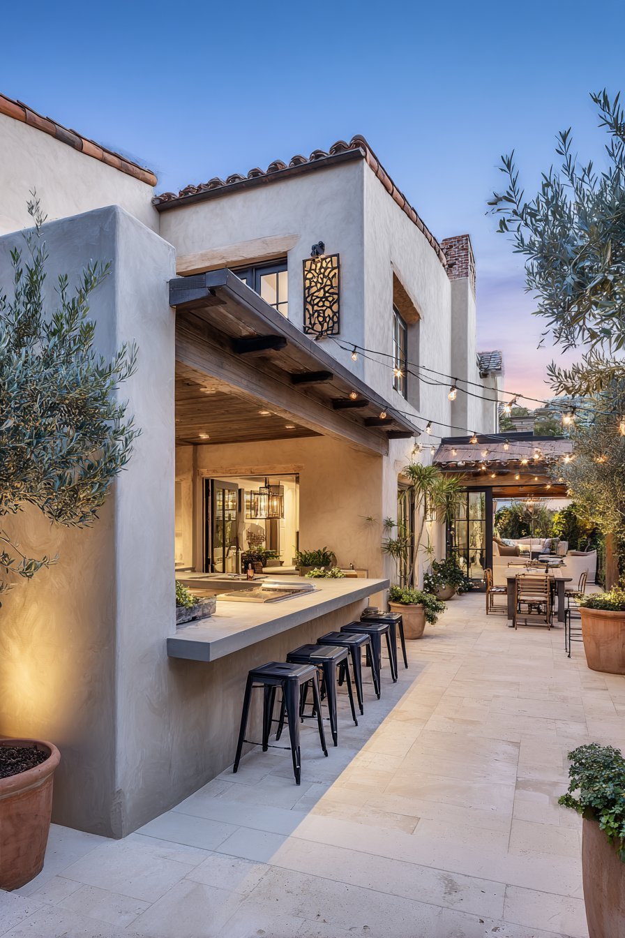 Built-In Outdoor Kitchen Zone