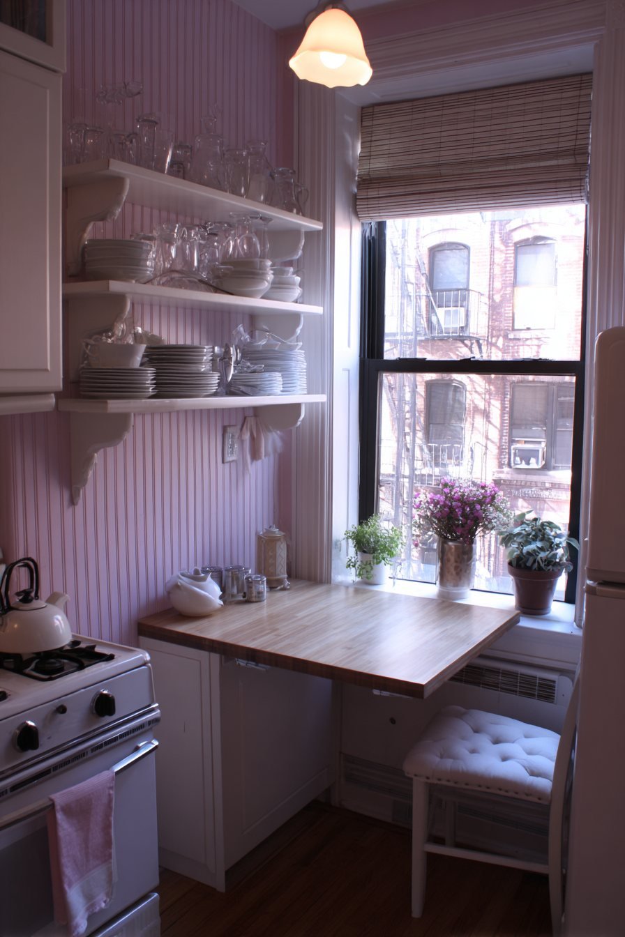 Contemporary Peninsula with Waterfall Edge Countertop