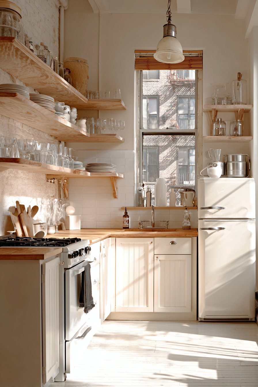 Contemporary Peninsula with Waterfall Edge Countertop