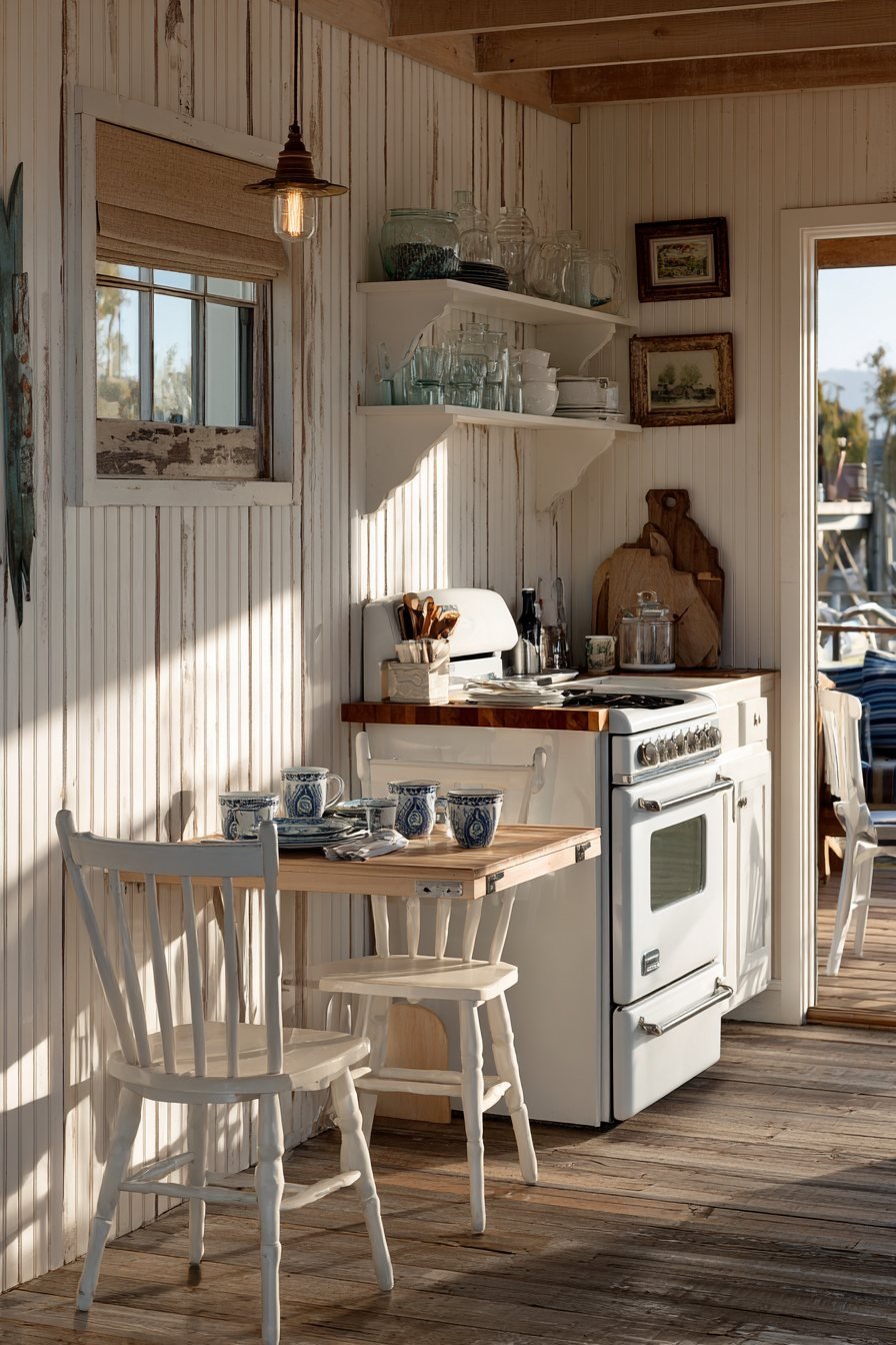 Contemporary Peninsula with Waterfall Edge Countertop