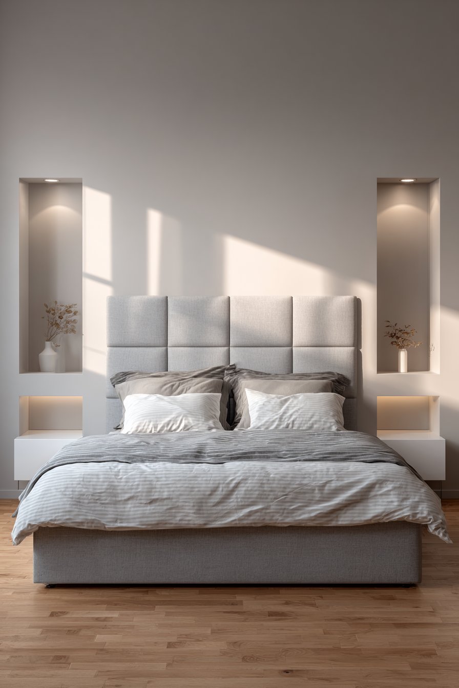 Extended Headboard with Integrated Features