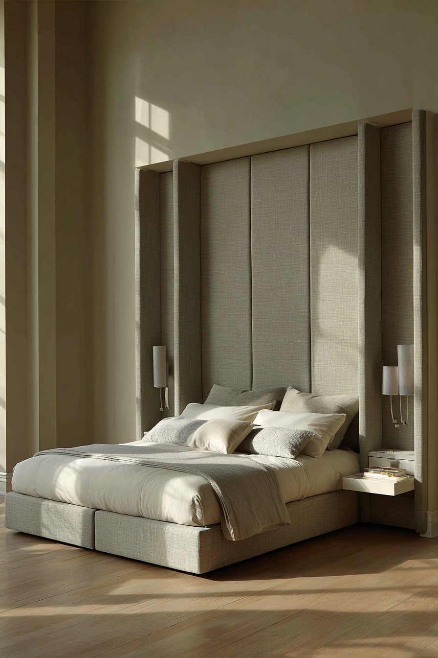 Extended Headboard with Integrated Features