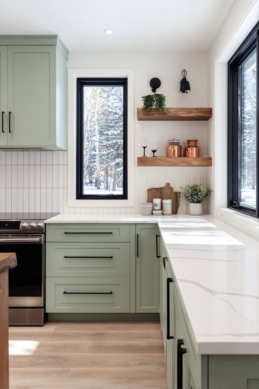 Bold Modern Farmhouse with Navy Contrast