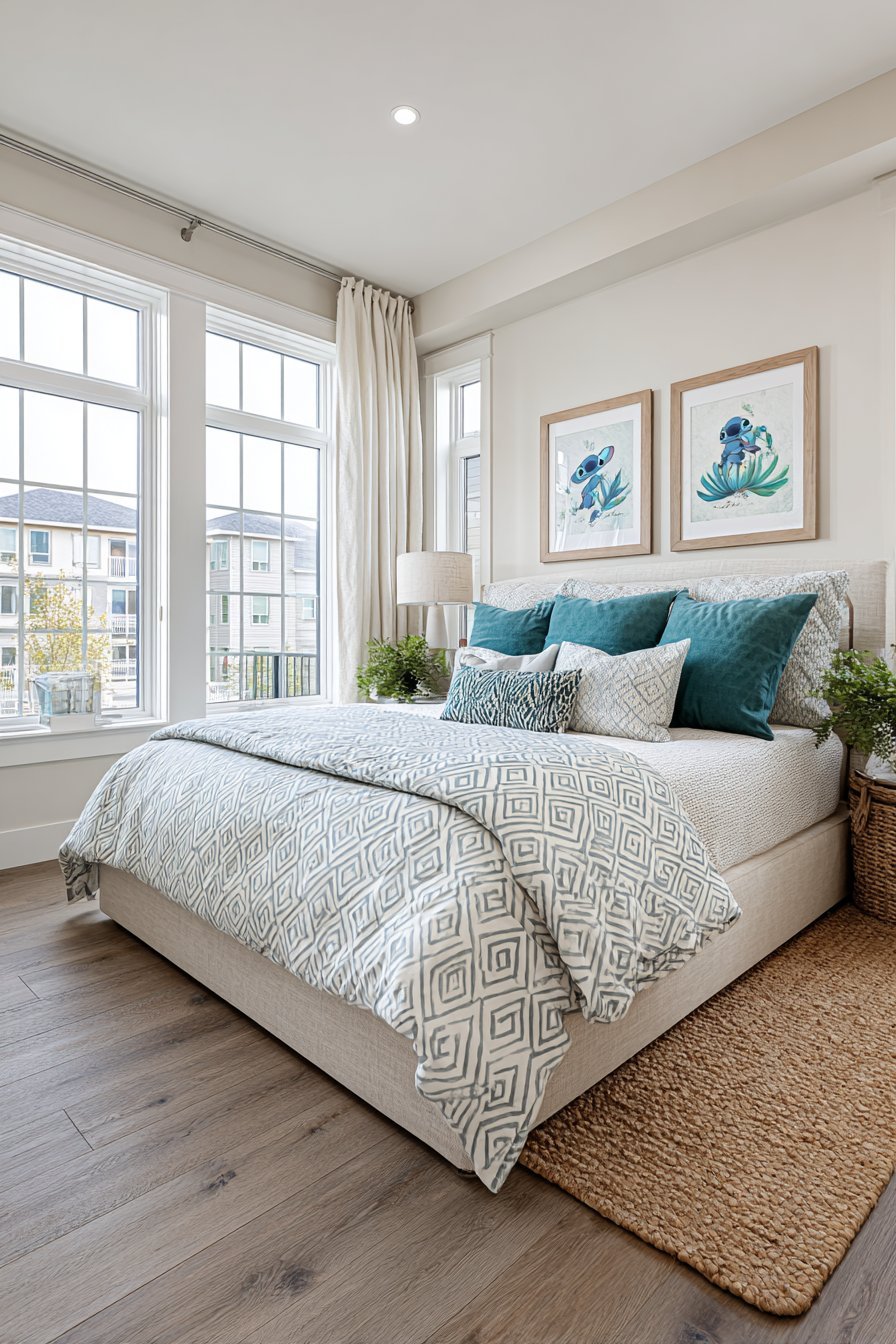 Canvas Art Installation with Tropical Integration