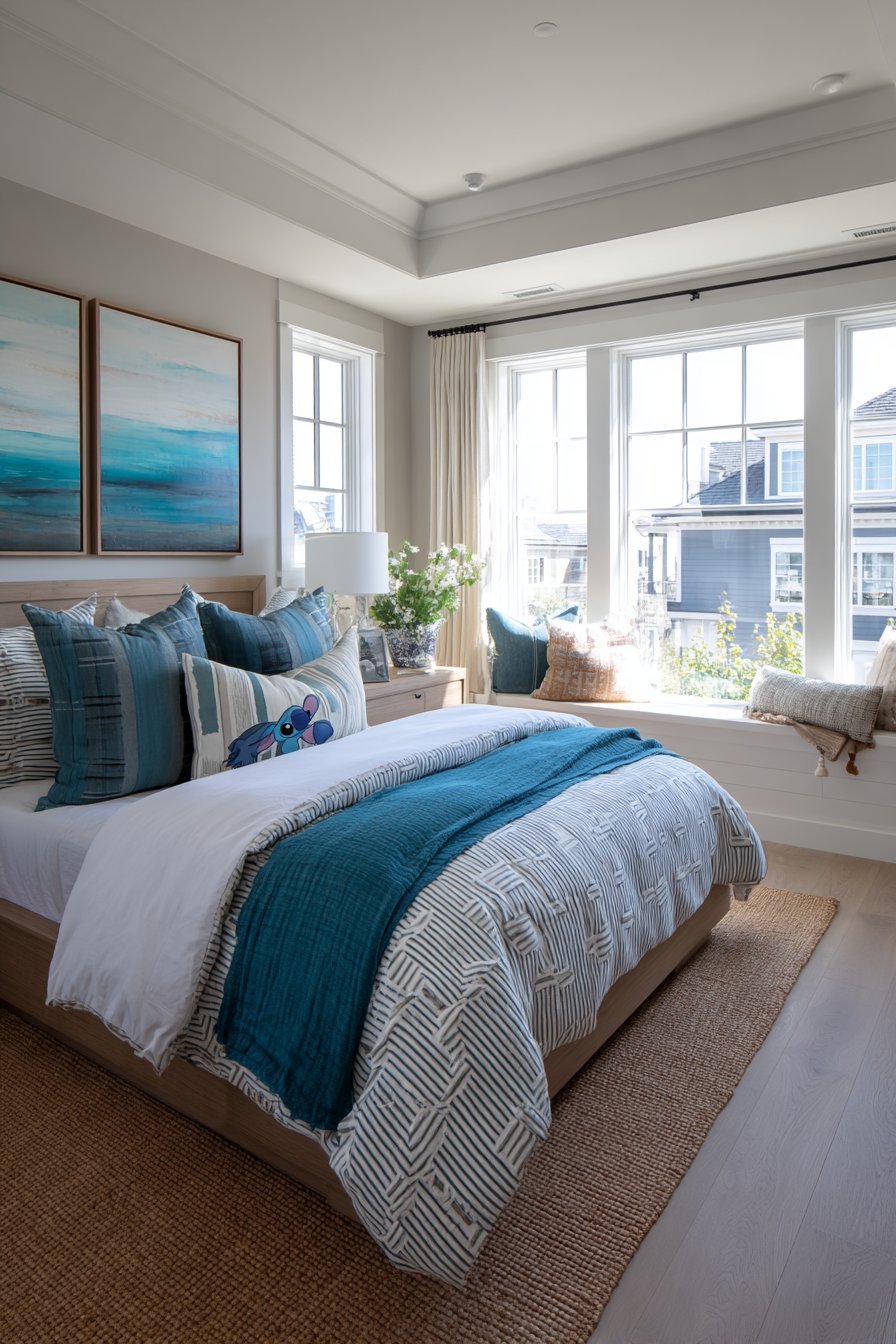 Canvas Art Installation with Tropical Integration