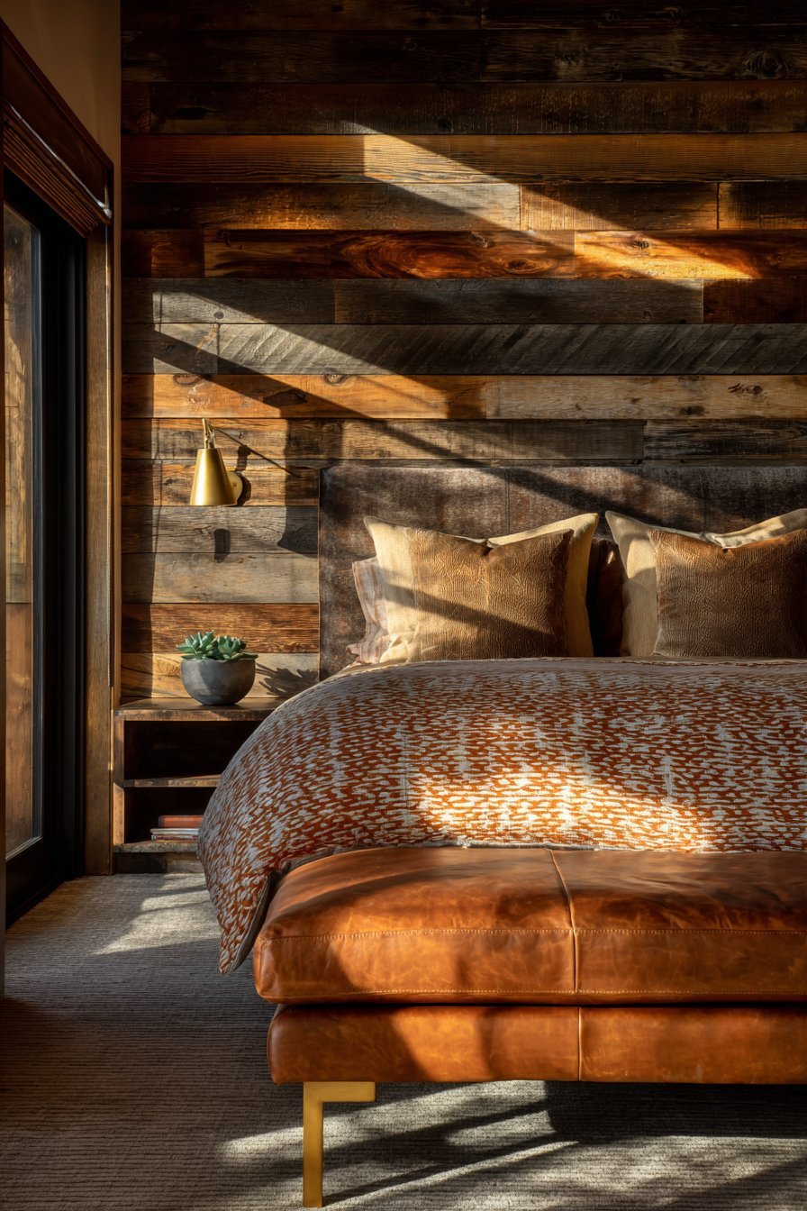 Horizontal Cedar Slat Accent Wall