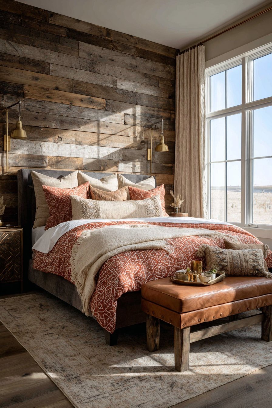 Horizontal Cedar Slat Accent Wall