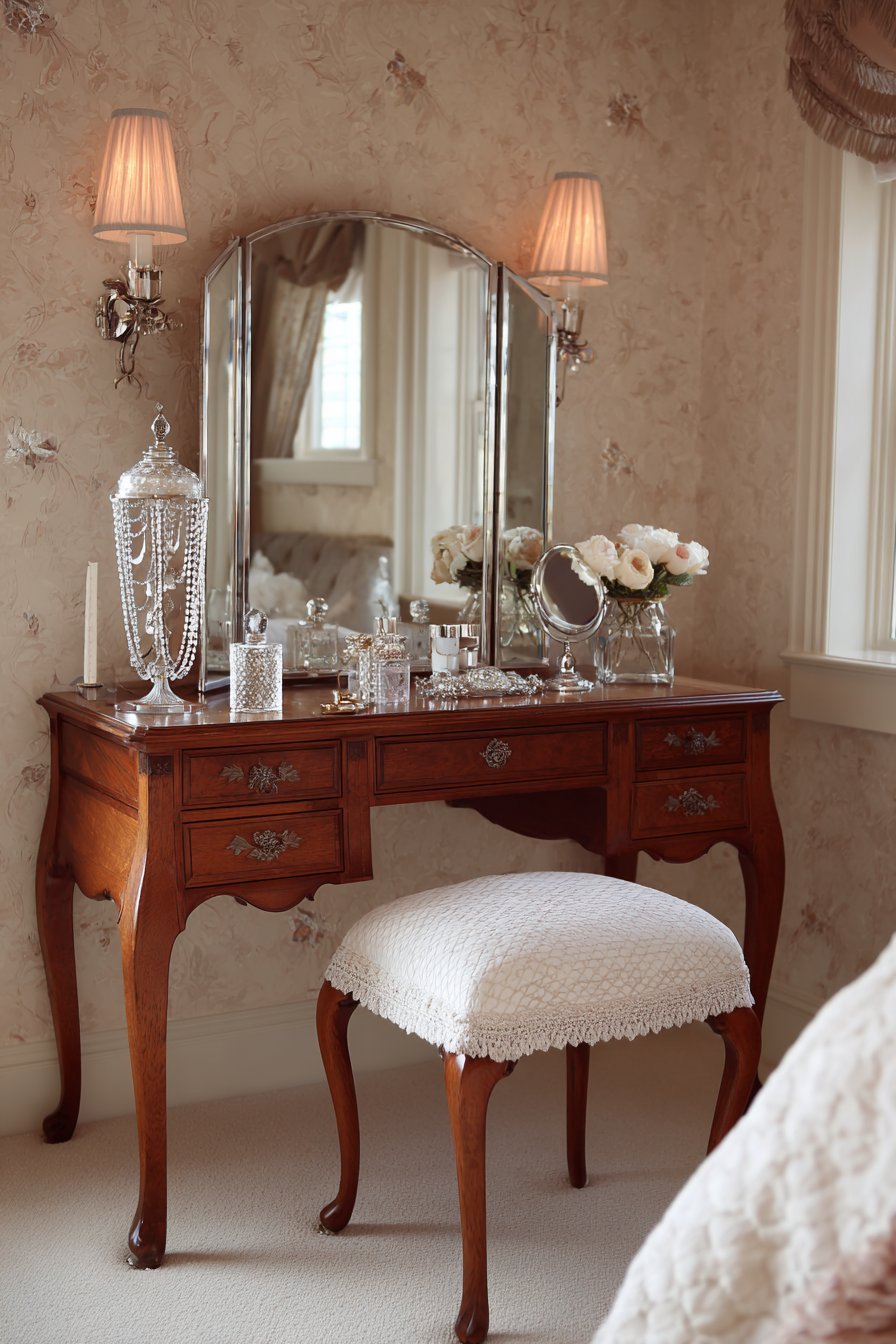 Feminine Vanity Area Elegance