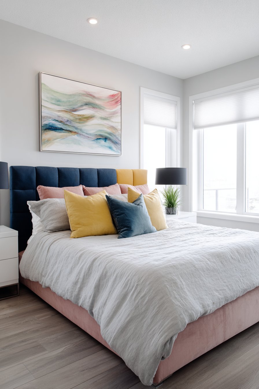 Colour-Blocked Contemporary Style