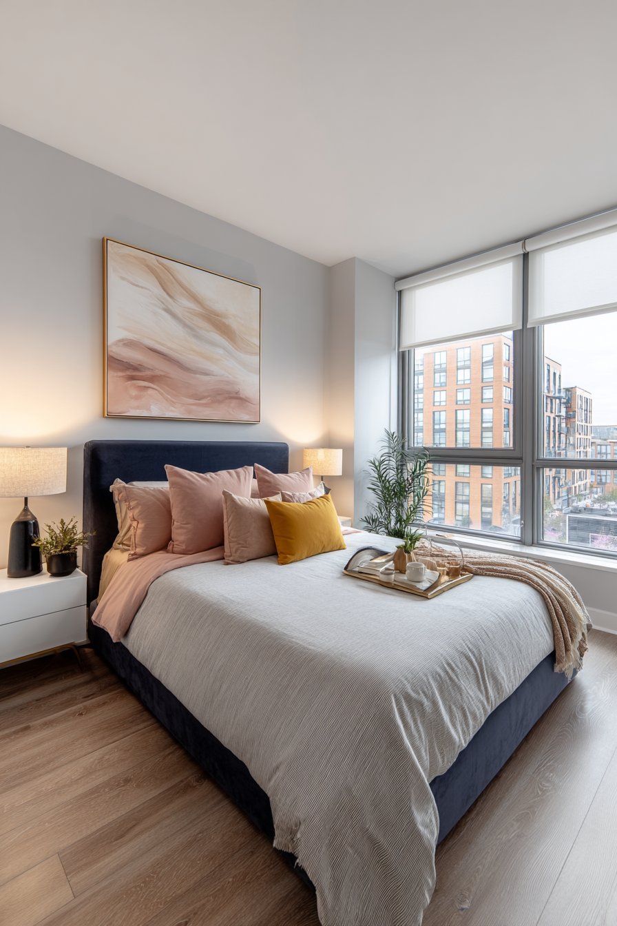 Colour-Blocked Contemporary Style