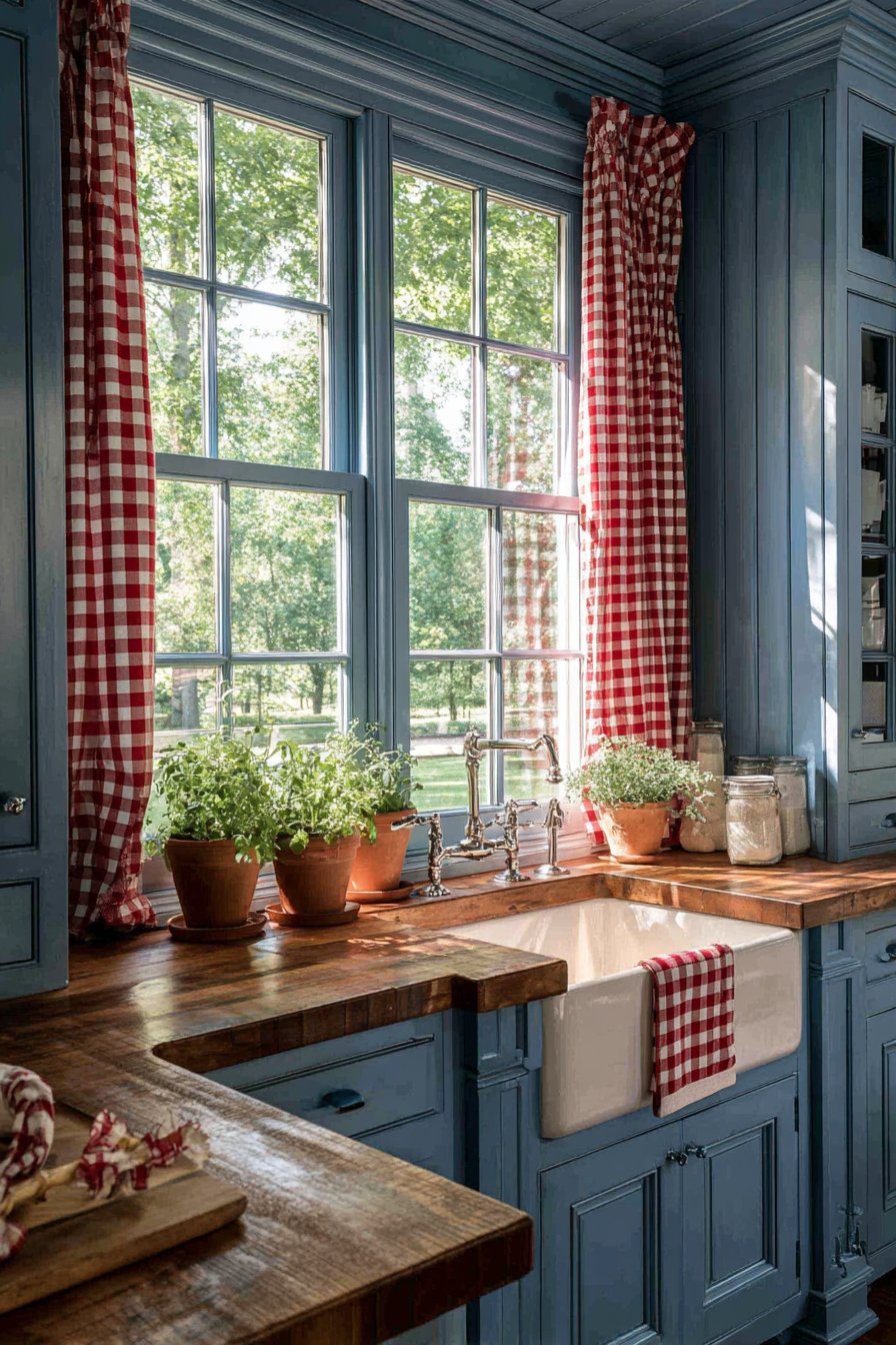 Garden-View Sink Area Kitchen