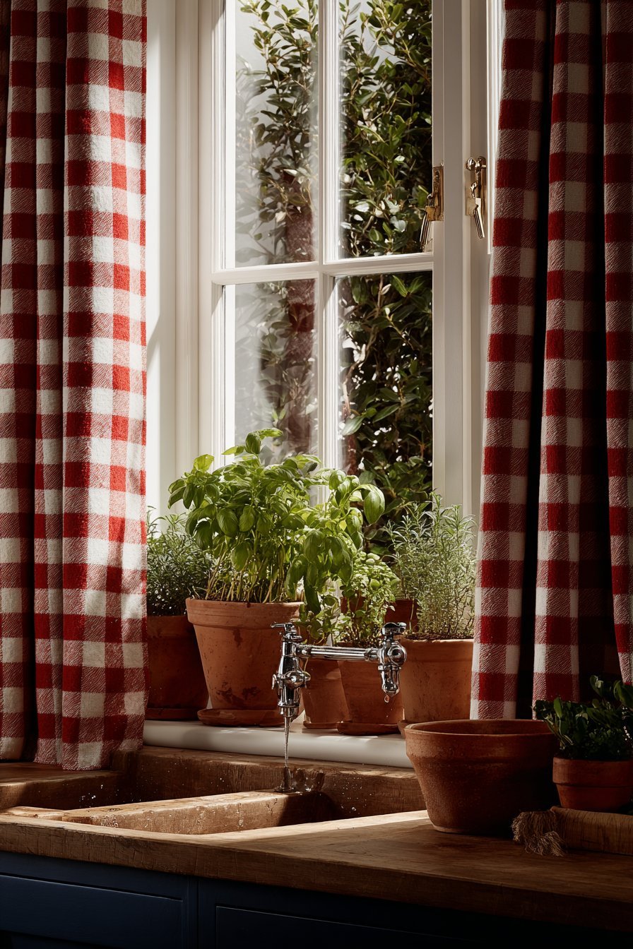 Garden-View Sink Area Kitchen