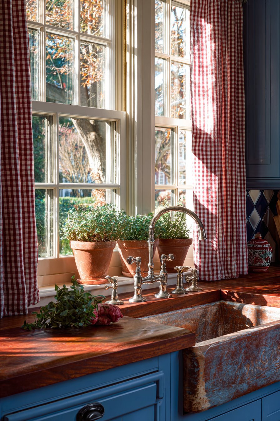 Garden-View Sink Area Kitchen
