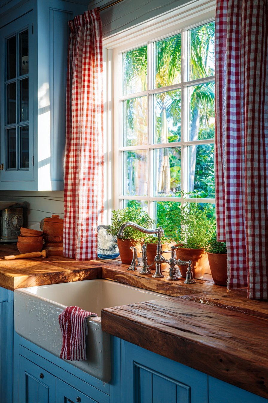 Garden-View Sink Area Kitchen