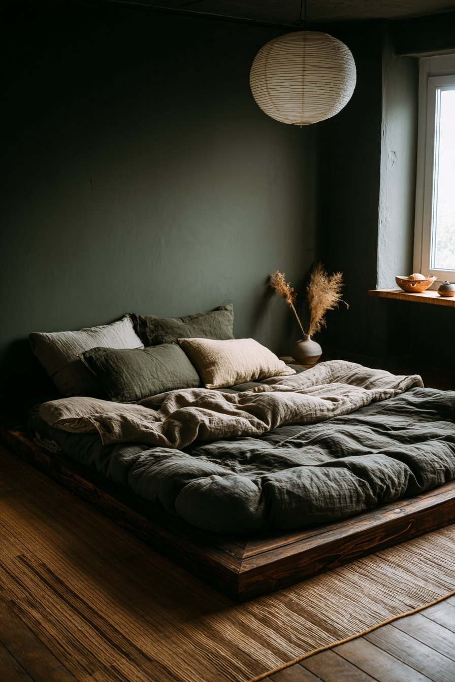 Olive Green Zen Platform
