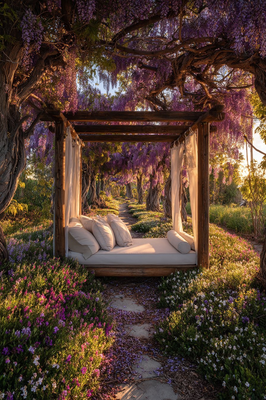 Romantic Wisteria Pergola