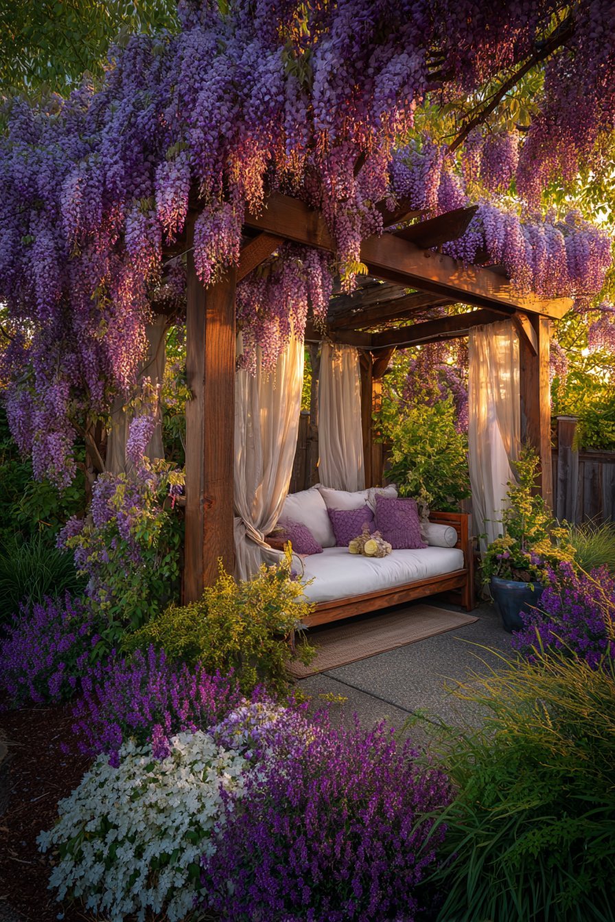 Romantic Wisteria Pergola