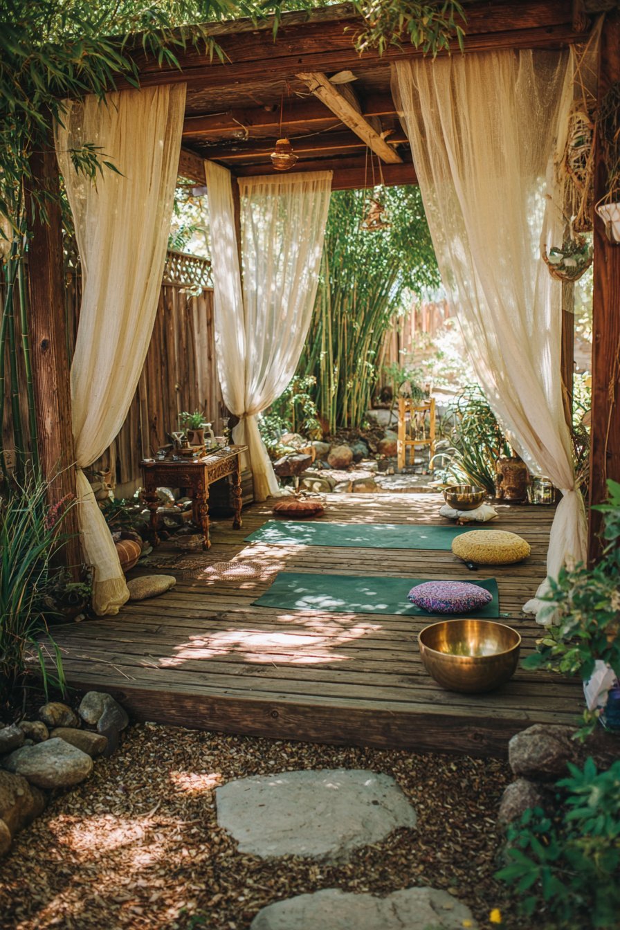 Outdoor Yoga and Wellness Space