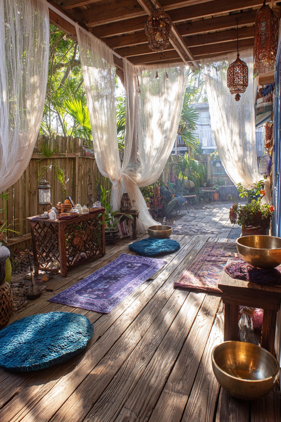 Outdoor Yoga and Wellness Space