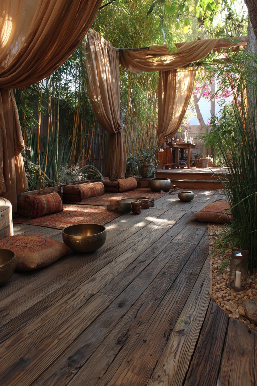 Outdoor Yoga and Wellness Space