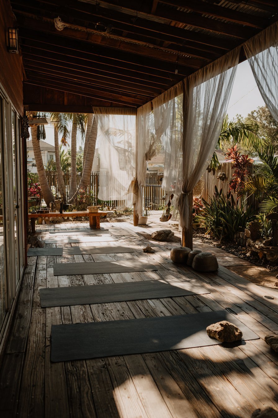 Outdoor Yoga and Wellness Space