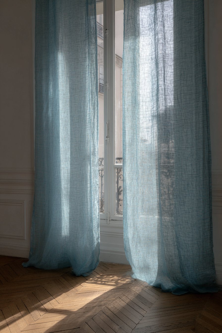 Elegant Belgian Linen Curtain Showcase