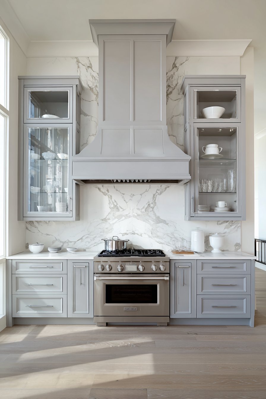 Professional Range Wall with Custom Hood