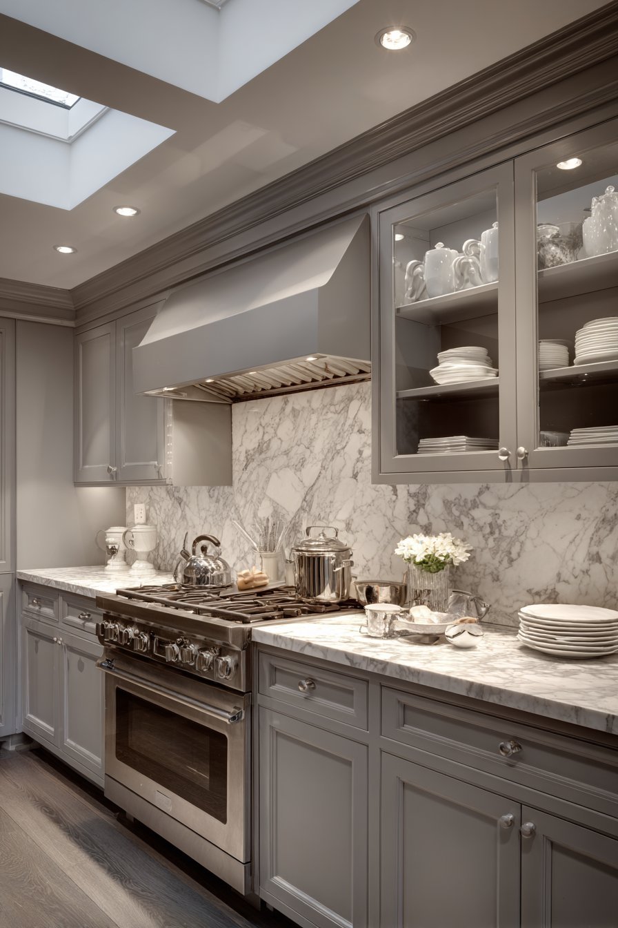 Professional Range Wall with Custom Hood