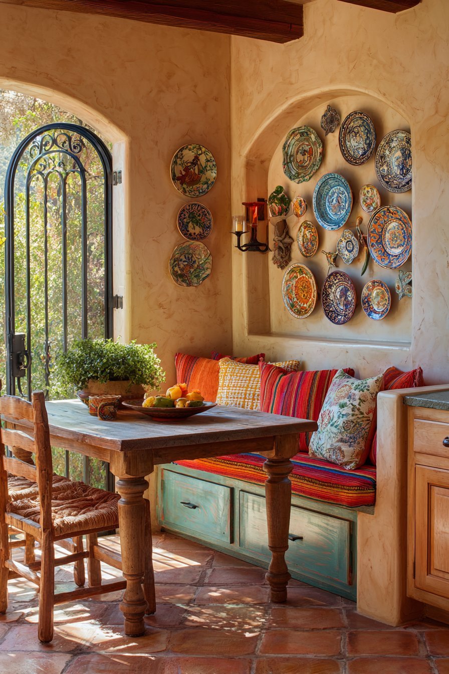 Corner Breakfast Nook with Banco Bench