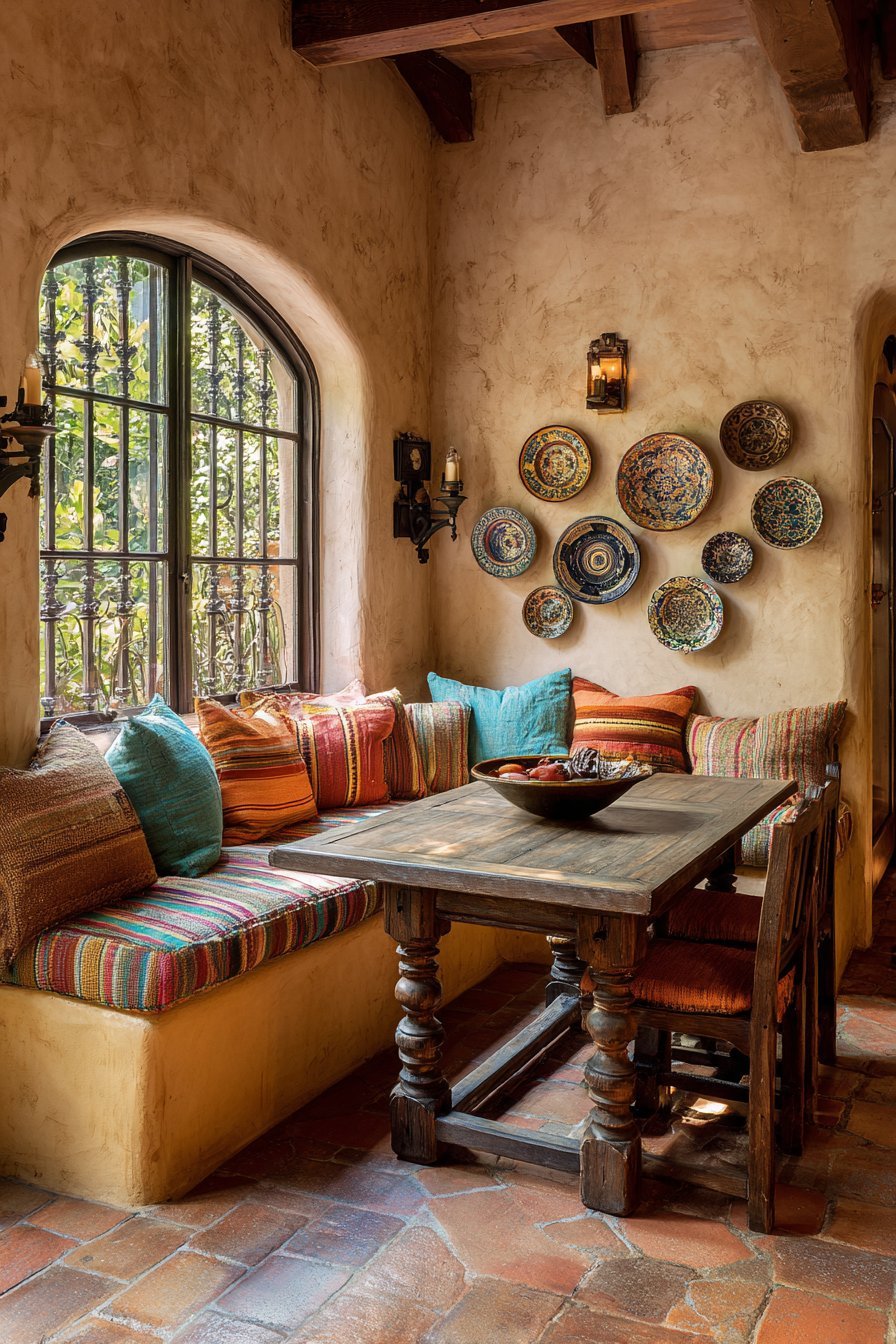 Corner Breakfast Nook with Banco Bench