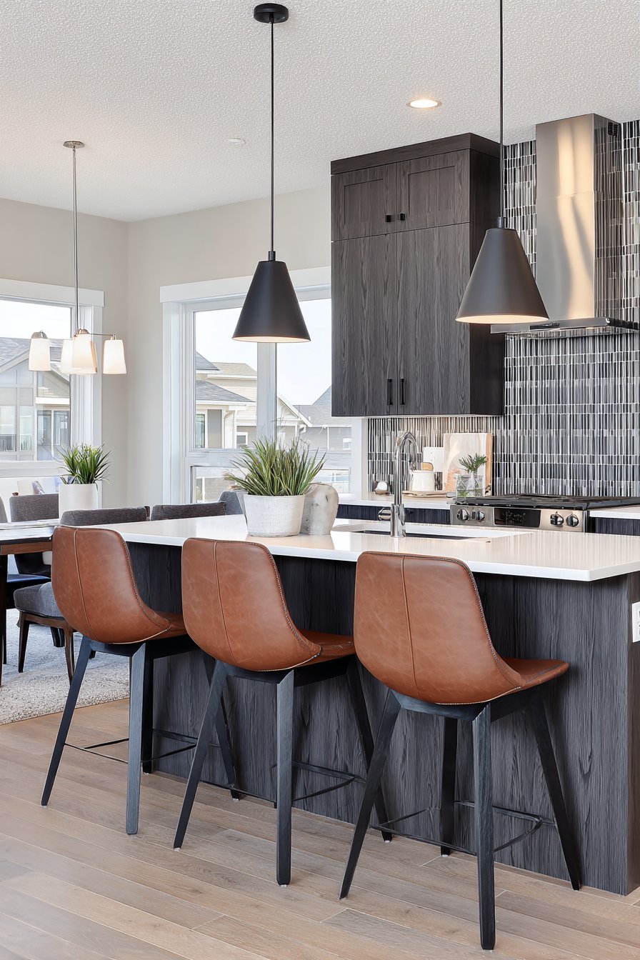  Warm Grey Wood-Grain Textured Design