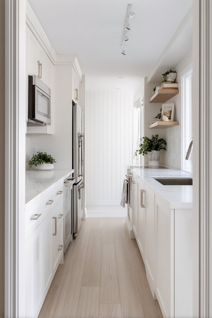 Single Wall Layout with Crown Molding