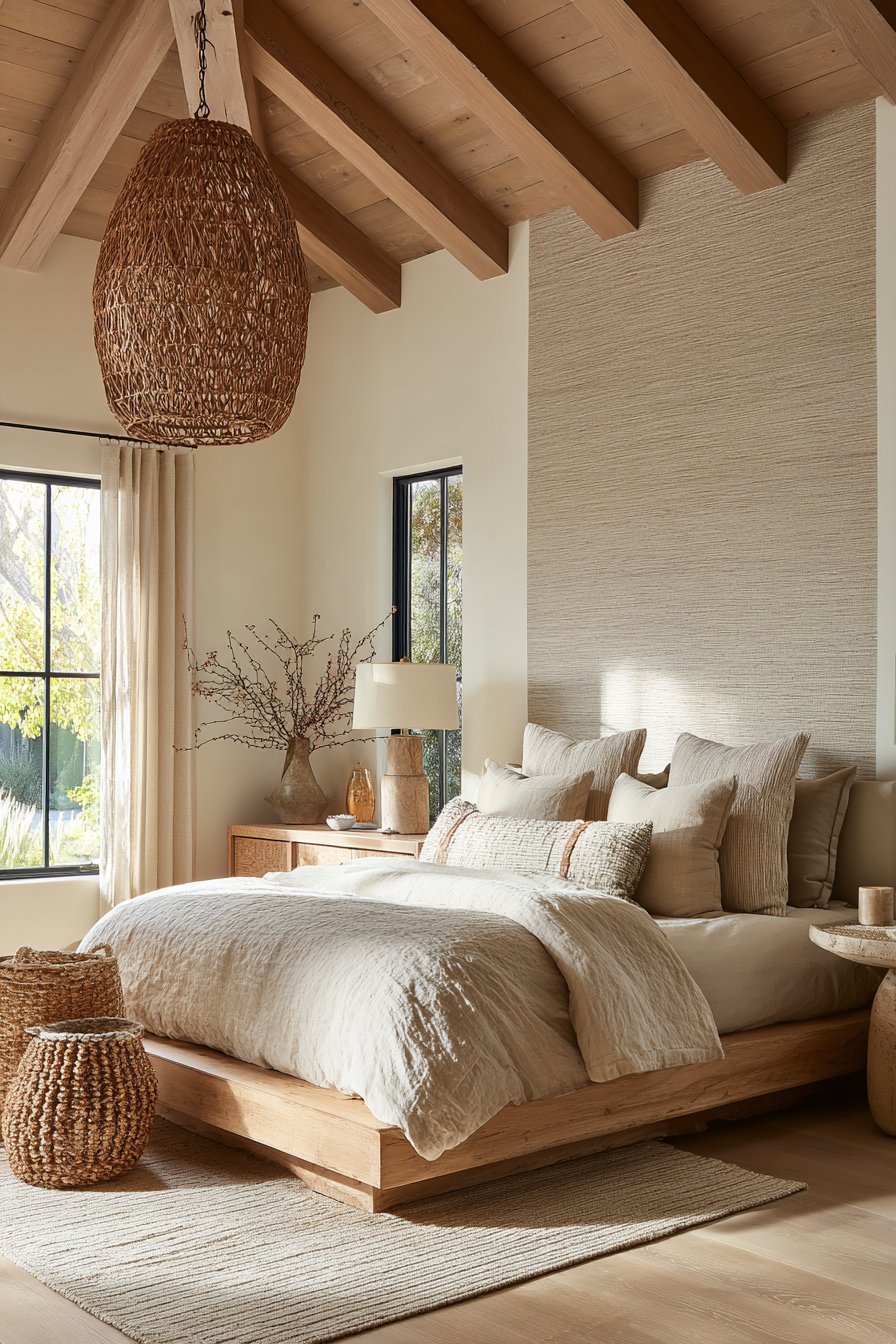 Rattan Pendant Statement