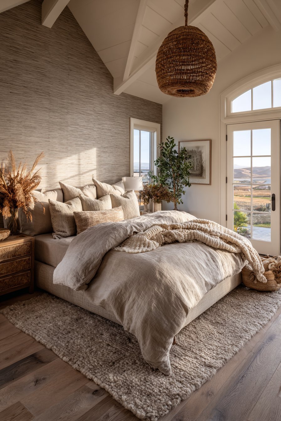 Rattan Pendant Statement