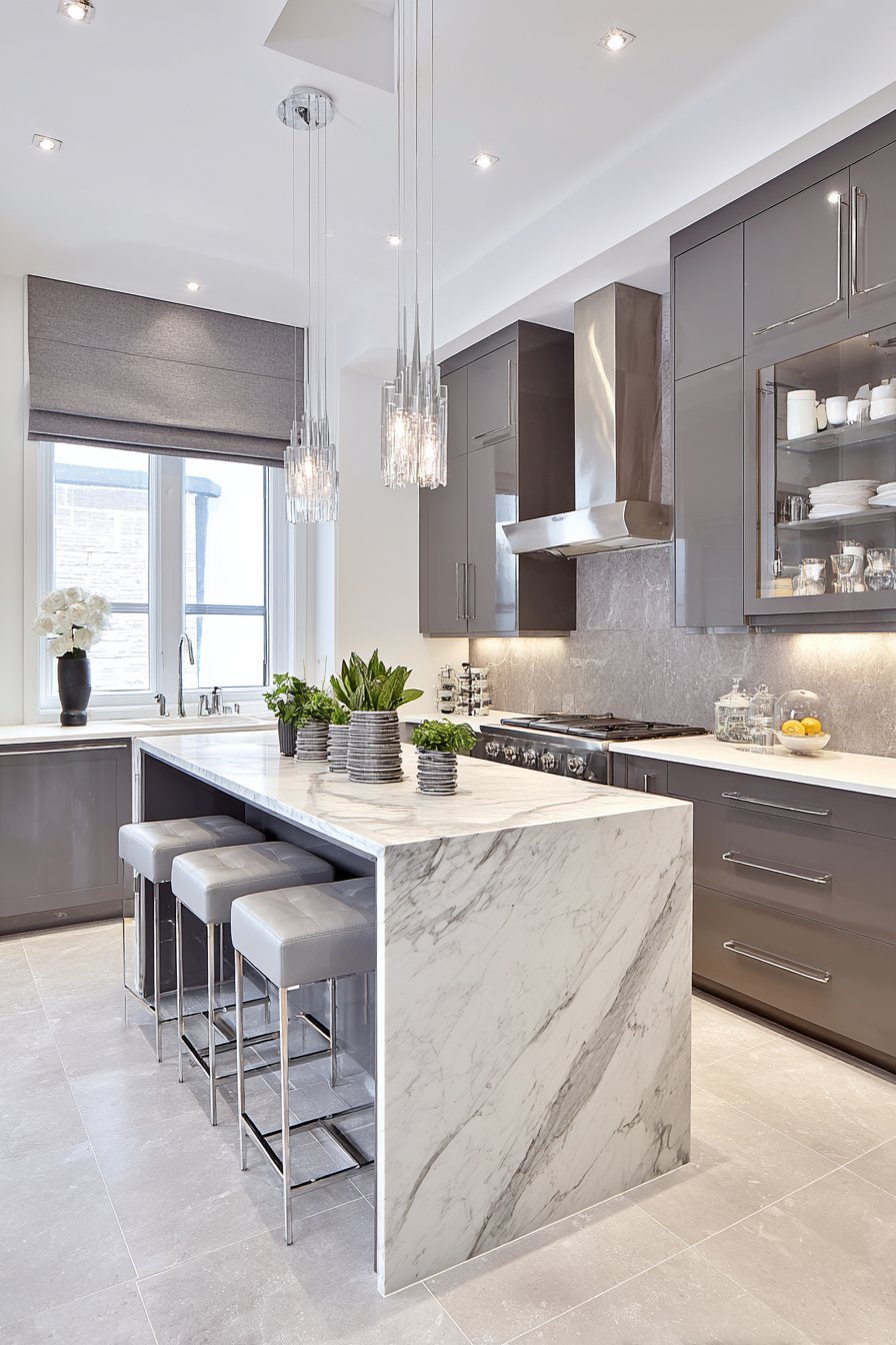 Modern grey kitchen