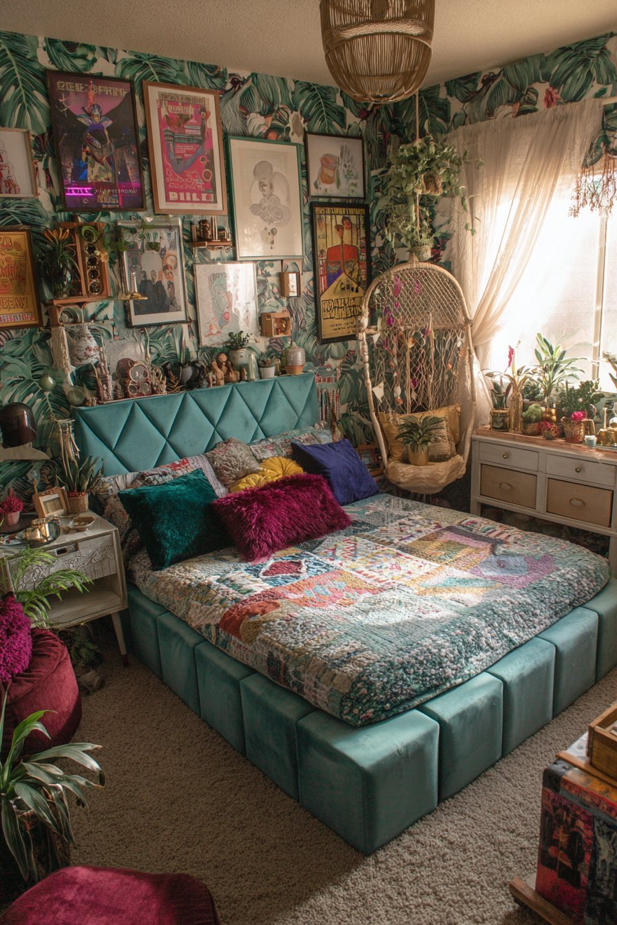 Funky bedroom decor