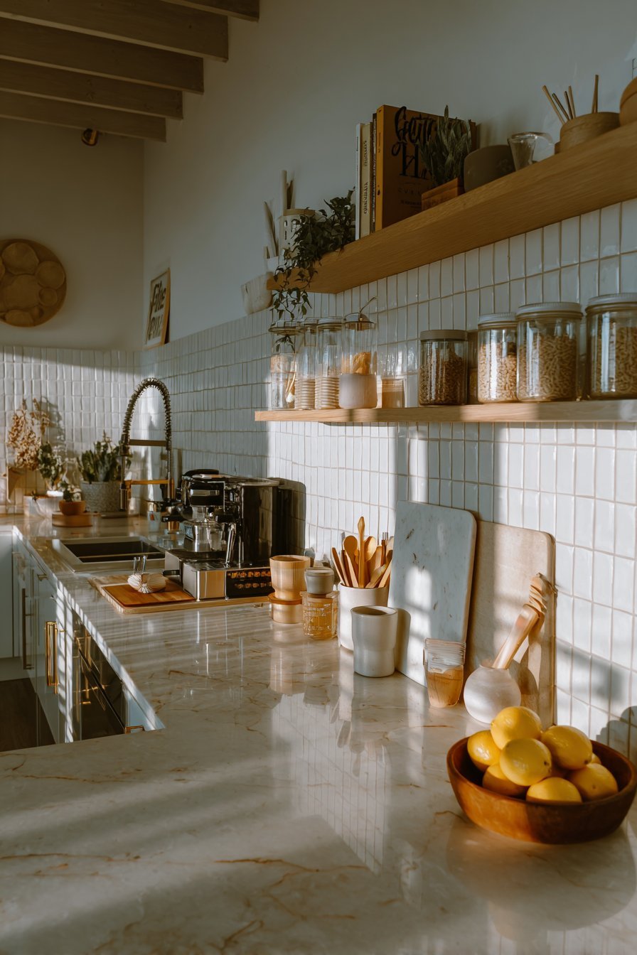 Kitchen counter decor