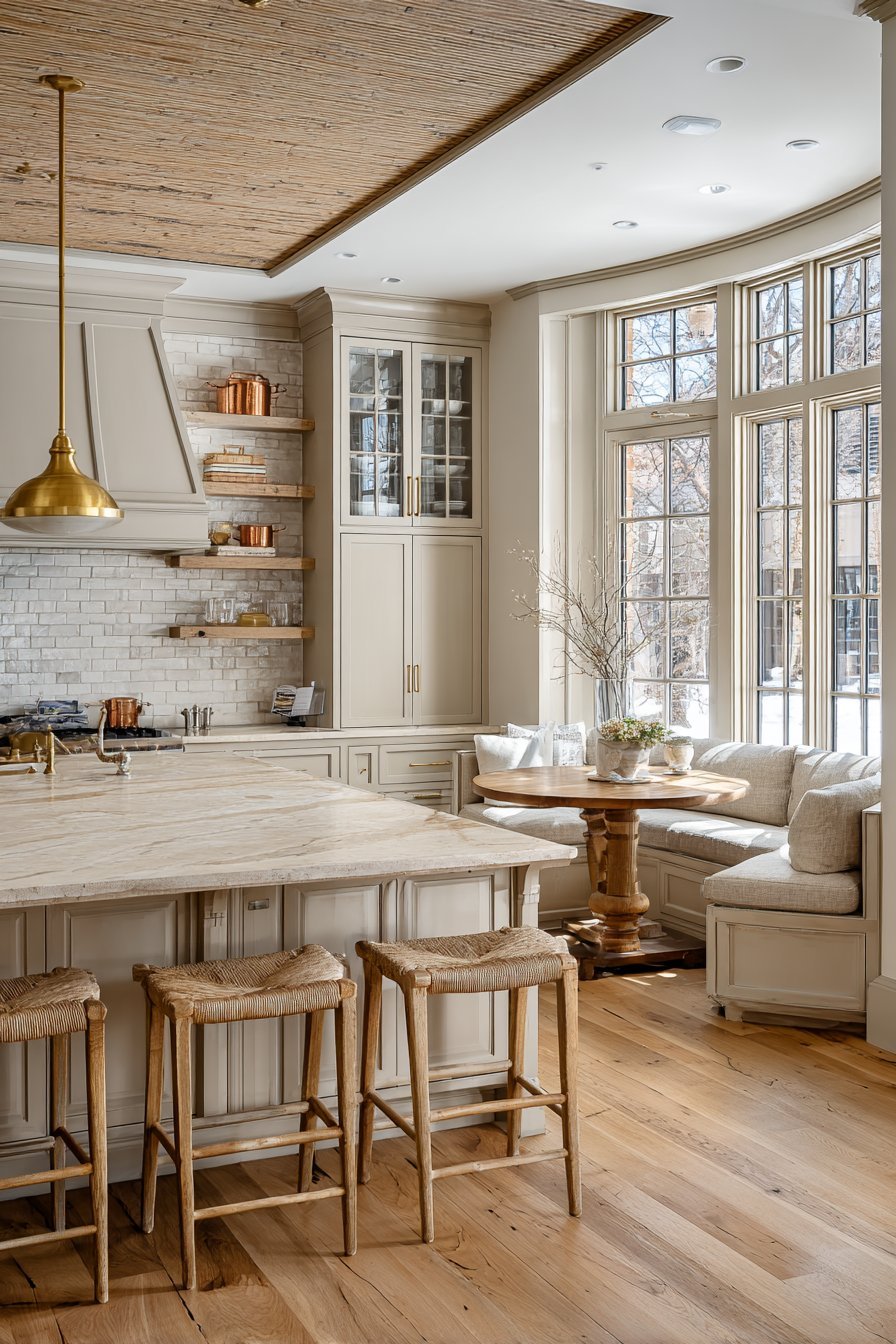 Beige and wood kitchen