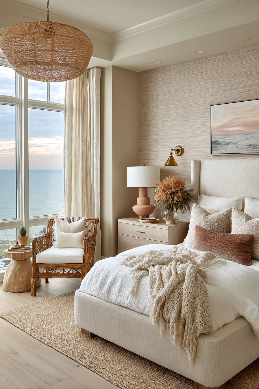 Warm neutral bedroom ideas