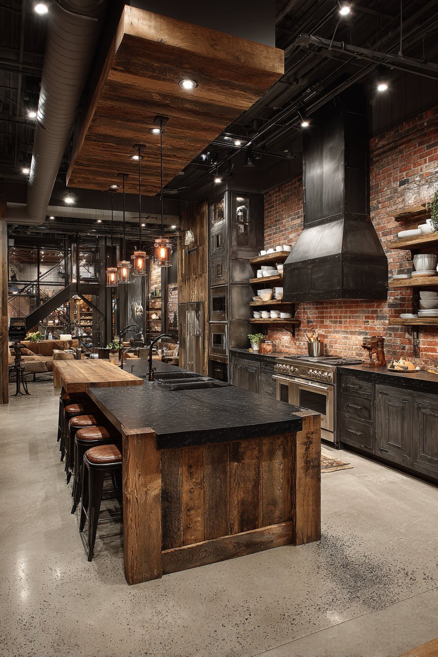 Industrial style kitchen