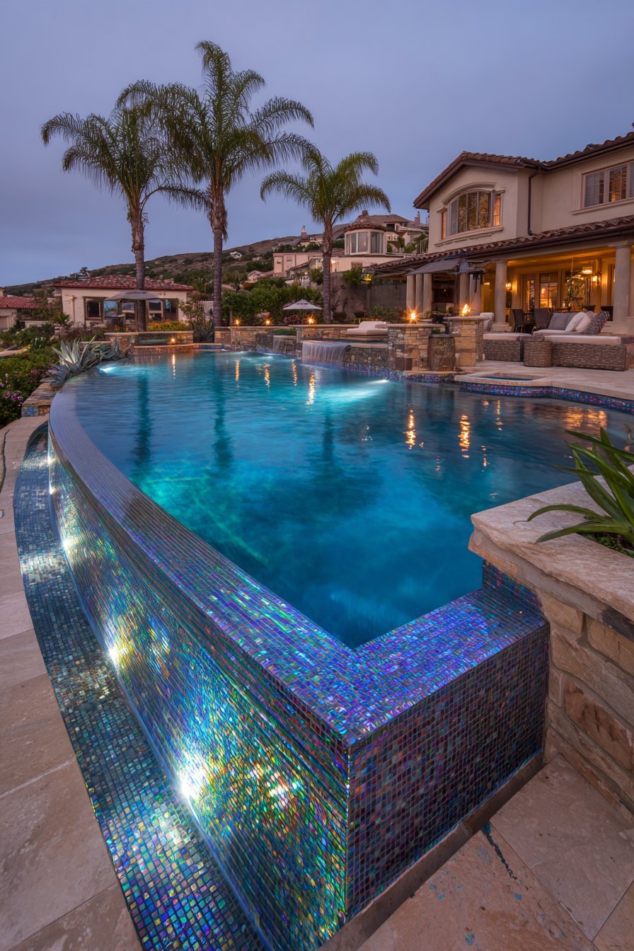 Luxury pools backyard