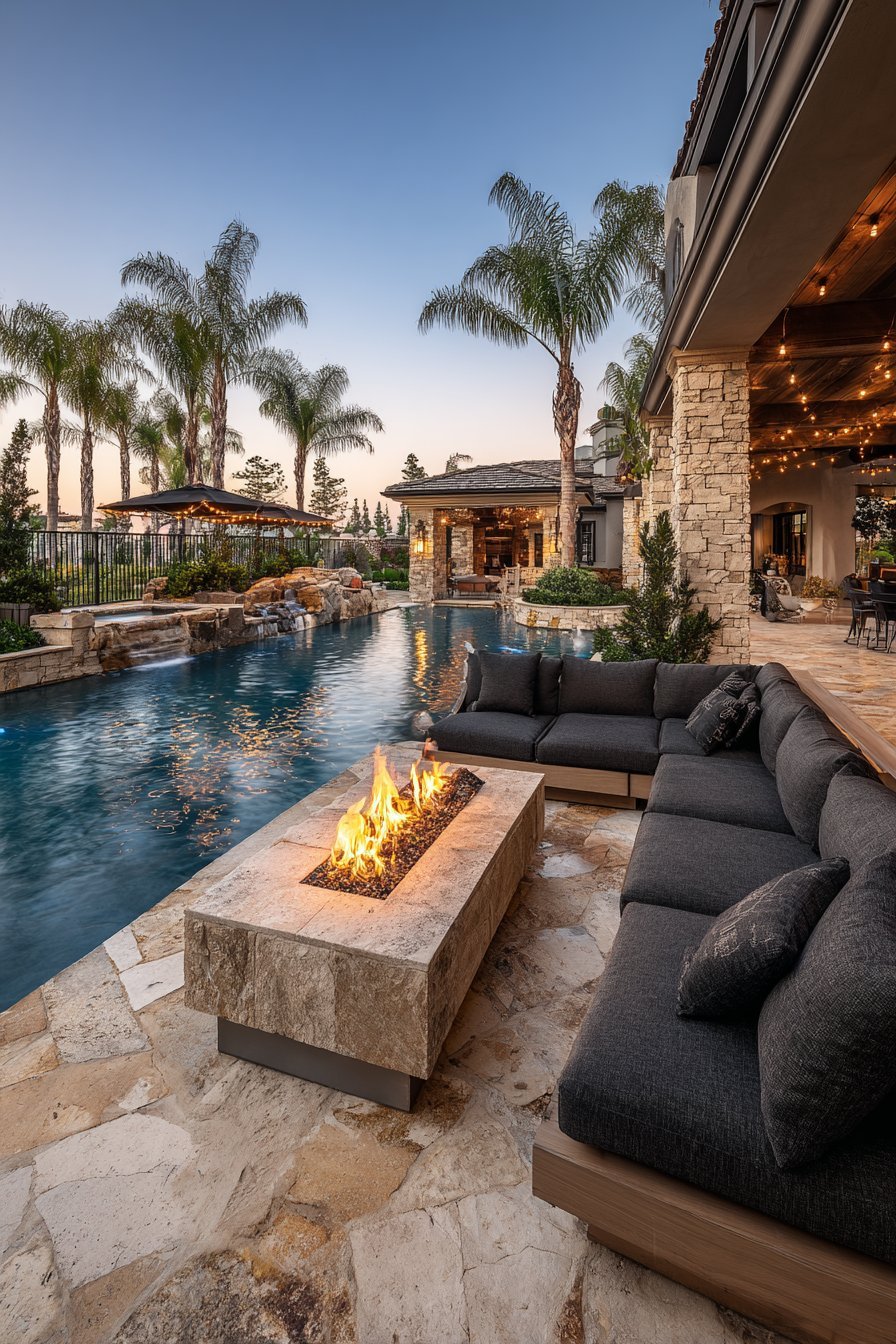 Rich backyard