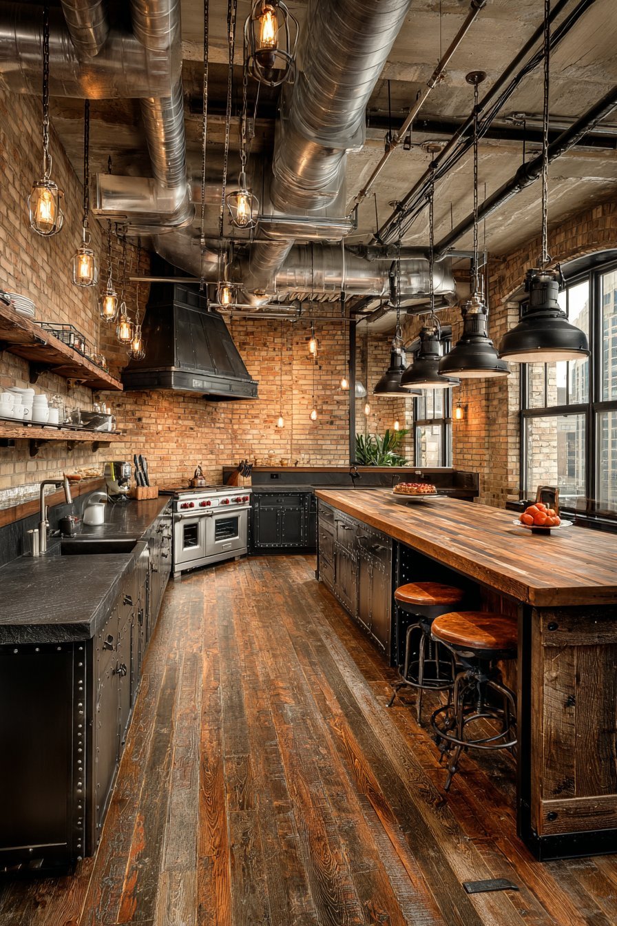 Industrial style kitchen