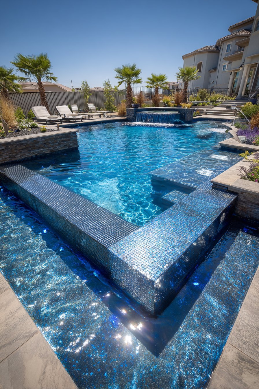 Luxury pools backyard