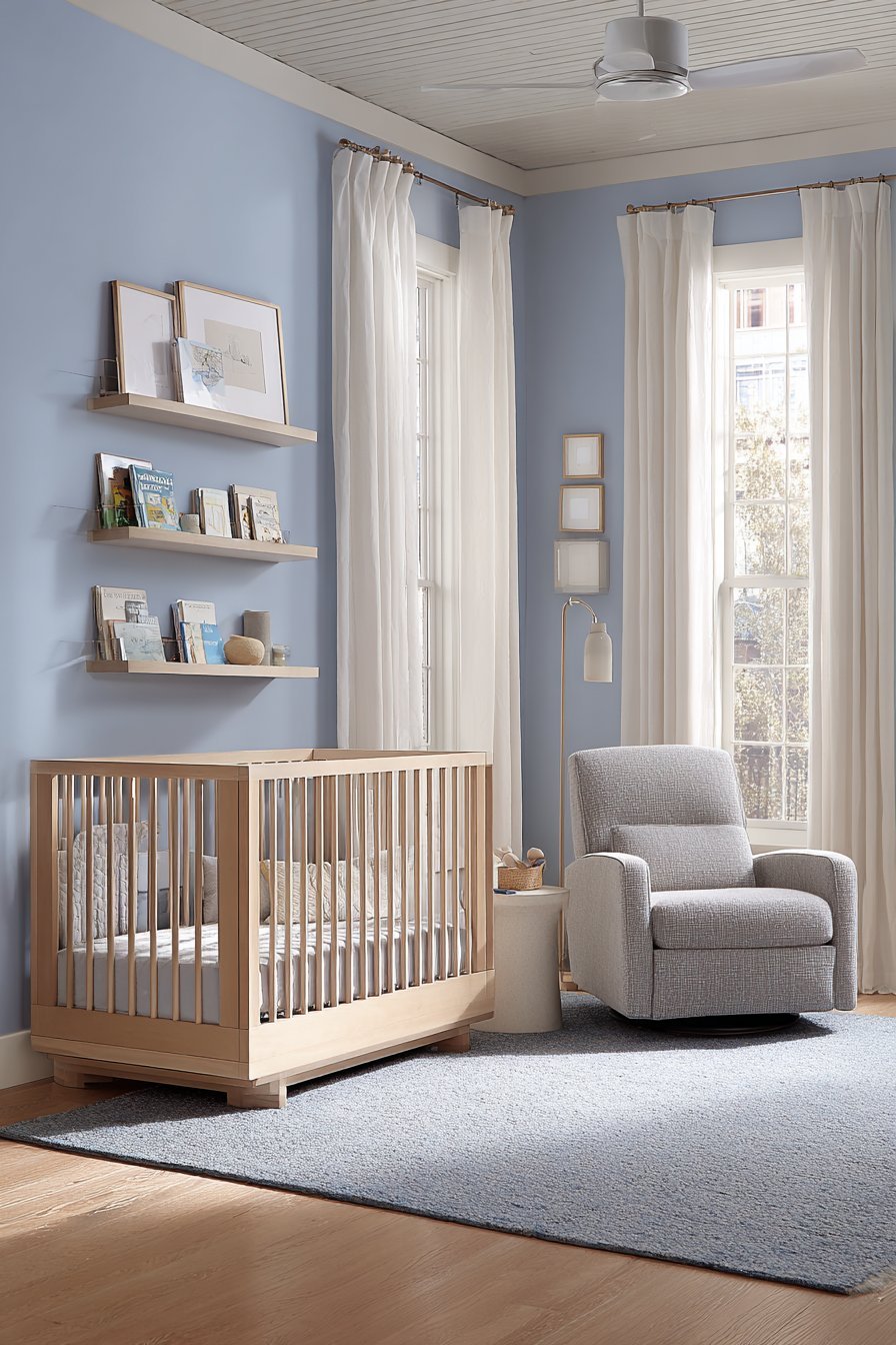 Serene Grey-Blue Sanctuary