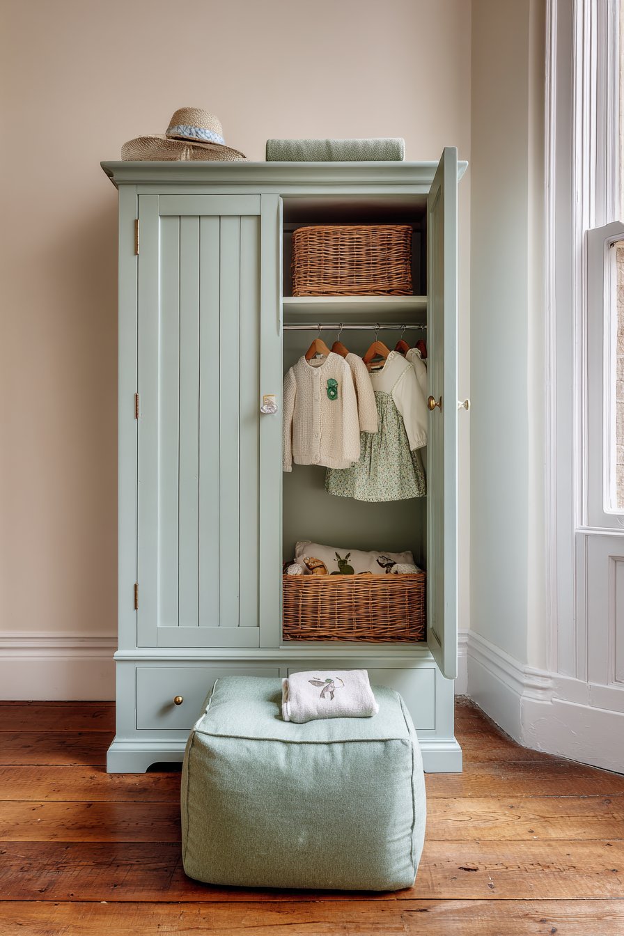 Organized Vintage Wardrobe Display